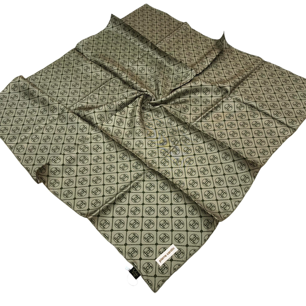 Pierre Cardin İpek Eşarp - 8631438-951 Yağ Yeşili