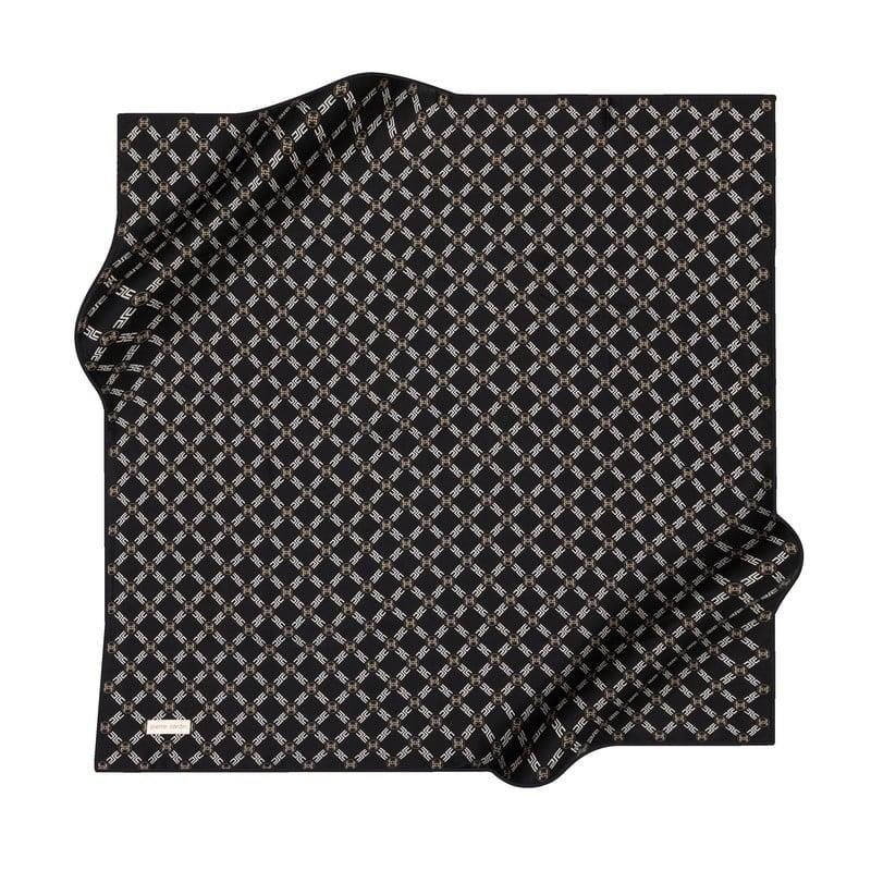 Pierre Cardin İpek Eşarp - 8995438-911 Siyah Krem Twill
