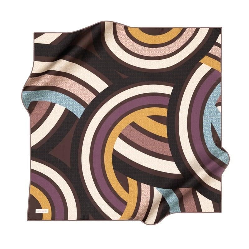 Pierre Cardin İpek Eşarp - 9011438-931 Kahve Yeşil Twill