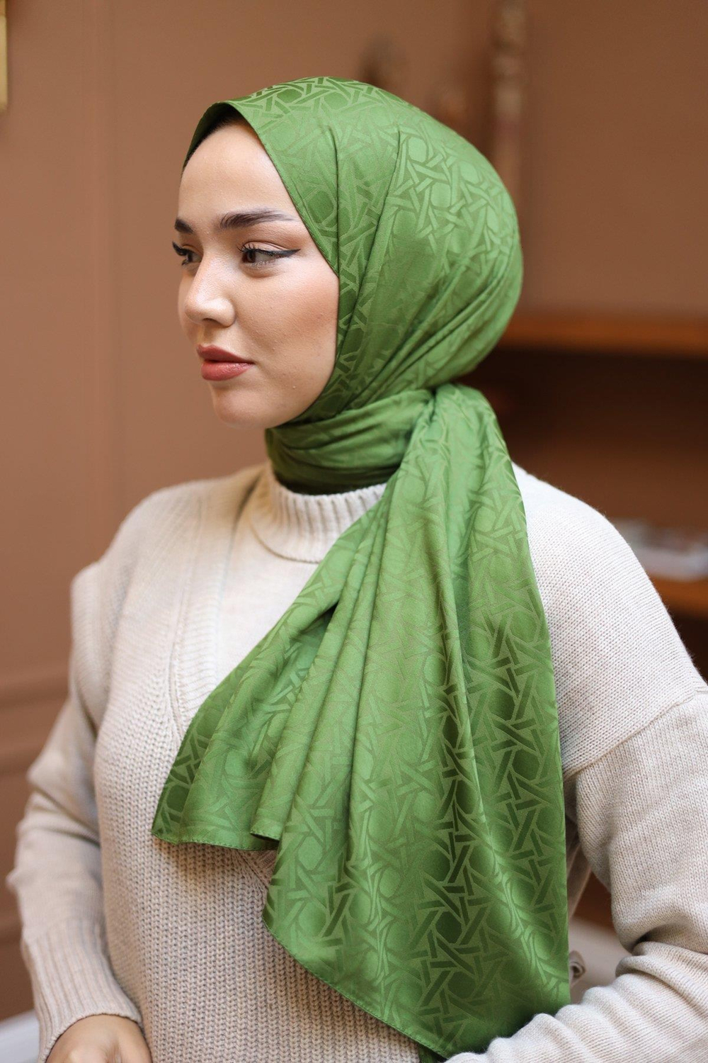 Silk Home Deluxe Şal - 40003  Çam Yeşili