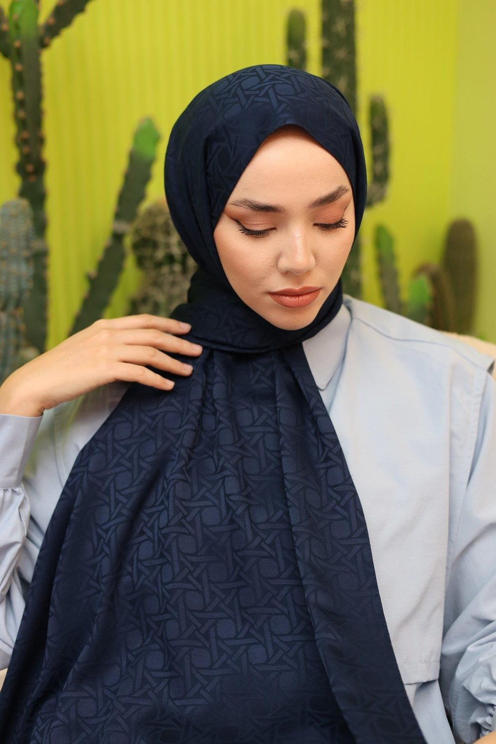 Silk Home Deluxe Şal - 40003  Lacivert