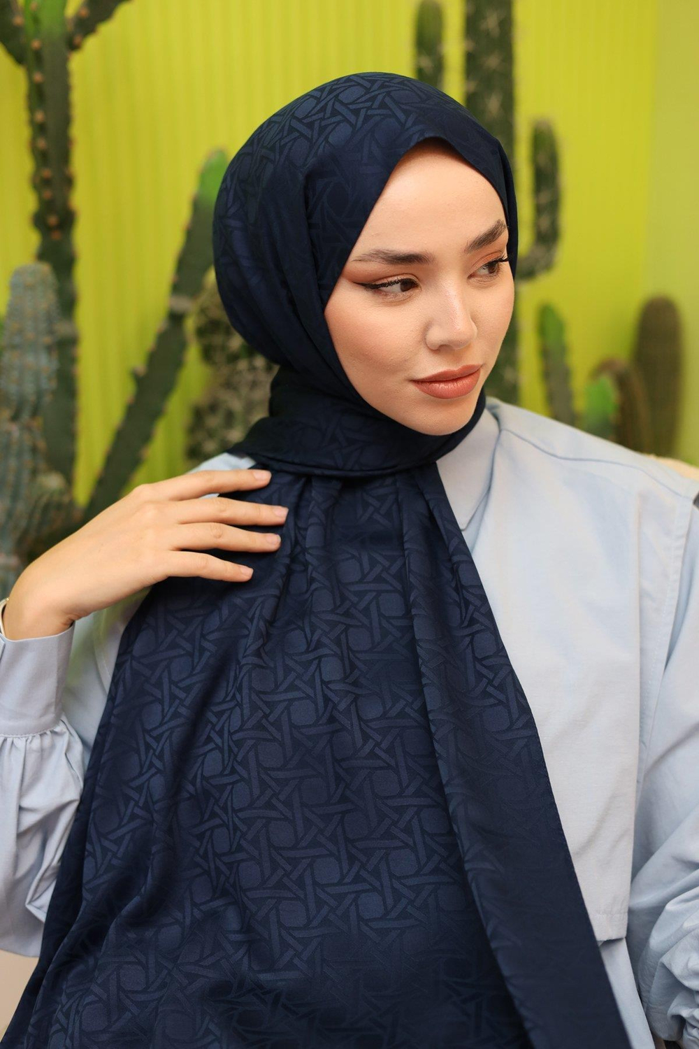 Silk Home Deluxe Şal - 40003  Lacivert