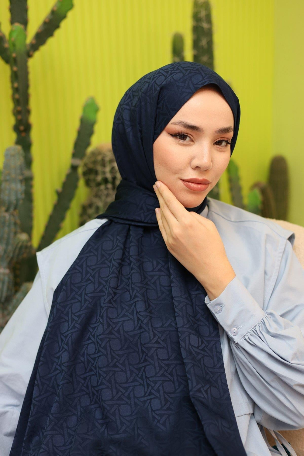 Silk Home Deluxe Şal - 40003  Lacivert