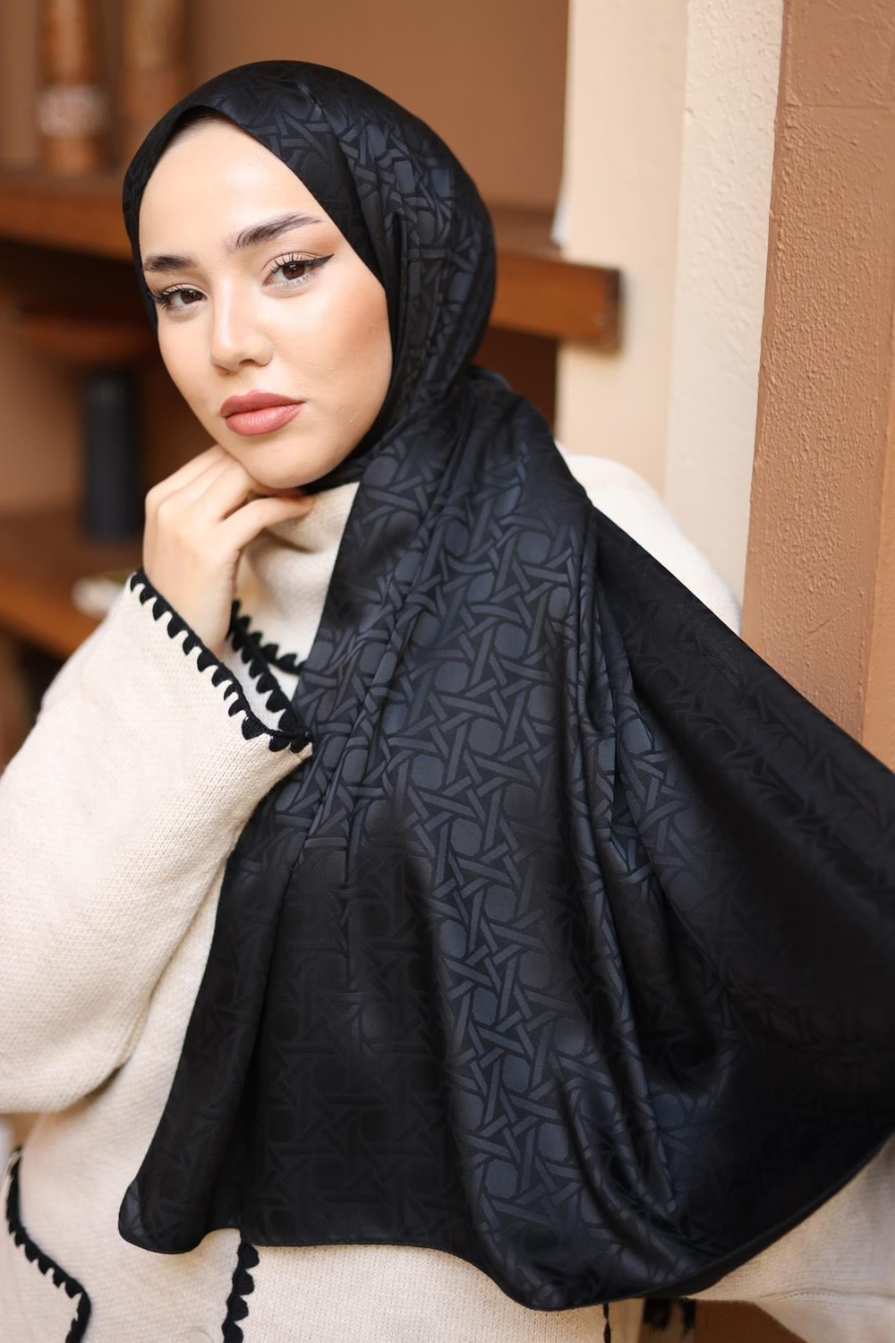 Silk Home Deluxe Şal - 40003  Siyah