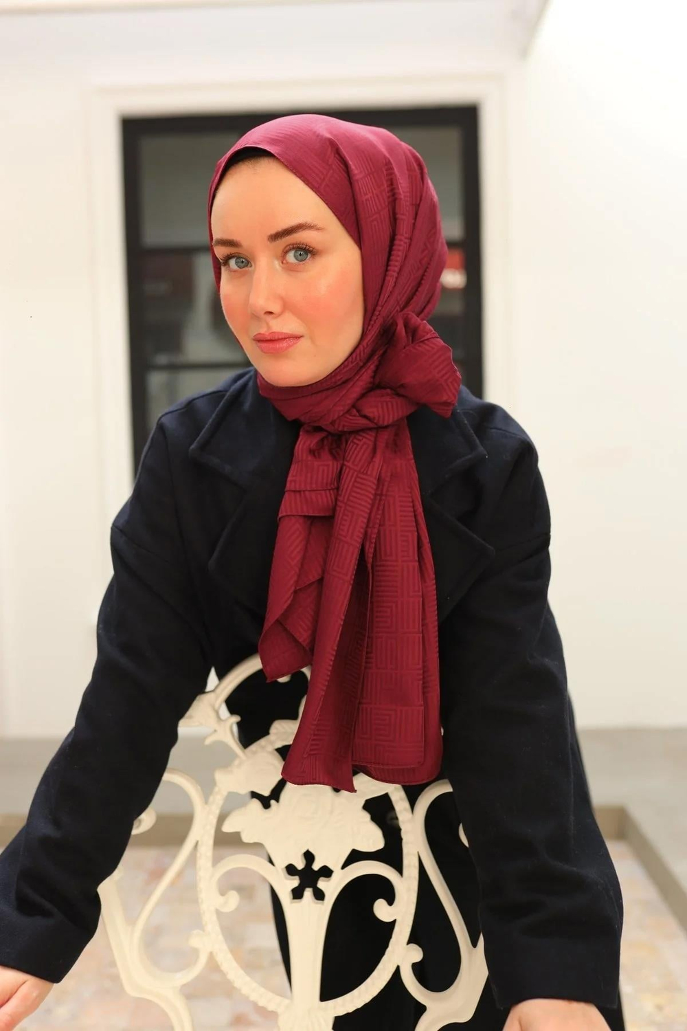Silk Home Deluxe Şal - 40005-20 Bordo