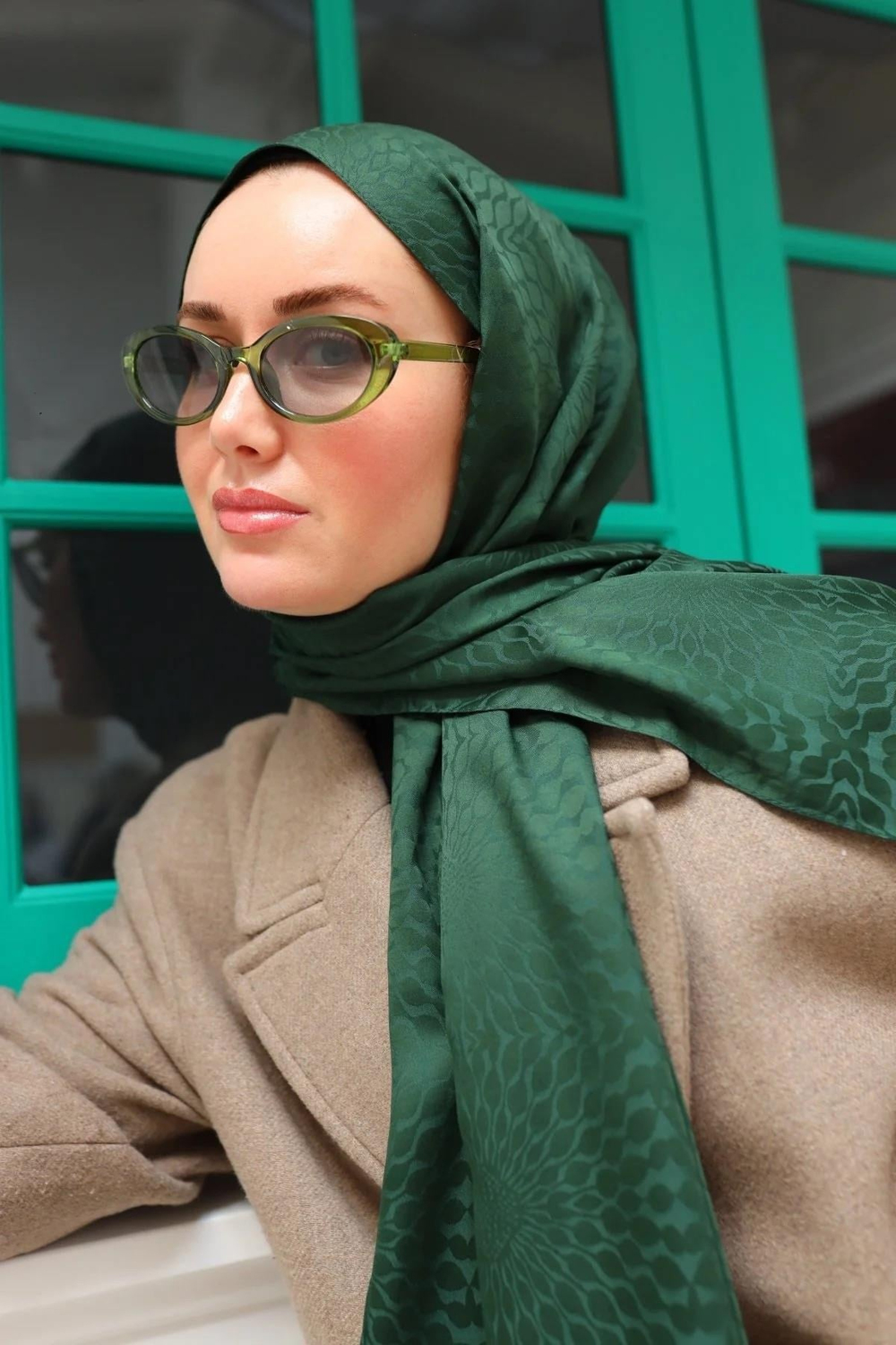 Silk Home Deluxe Şal - 40006-32 Zümrüt Yeşili