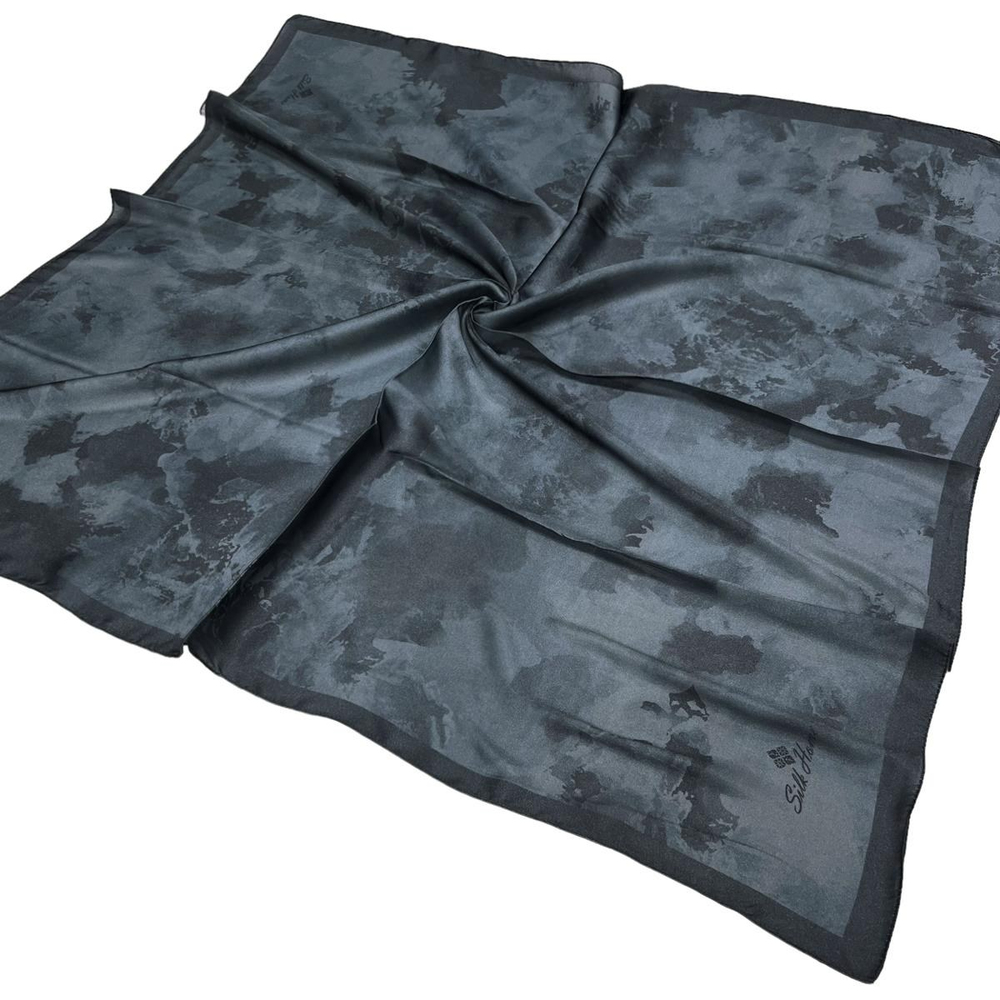 Silk Home Desenli Shiny Eşarp - 8647 - Antrasit