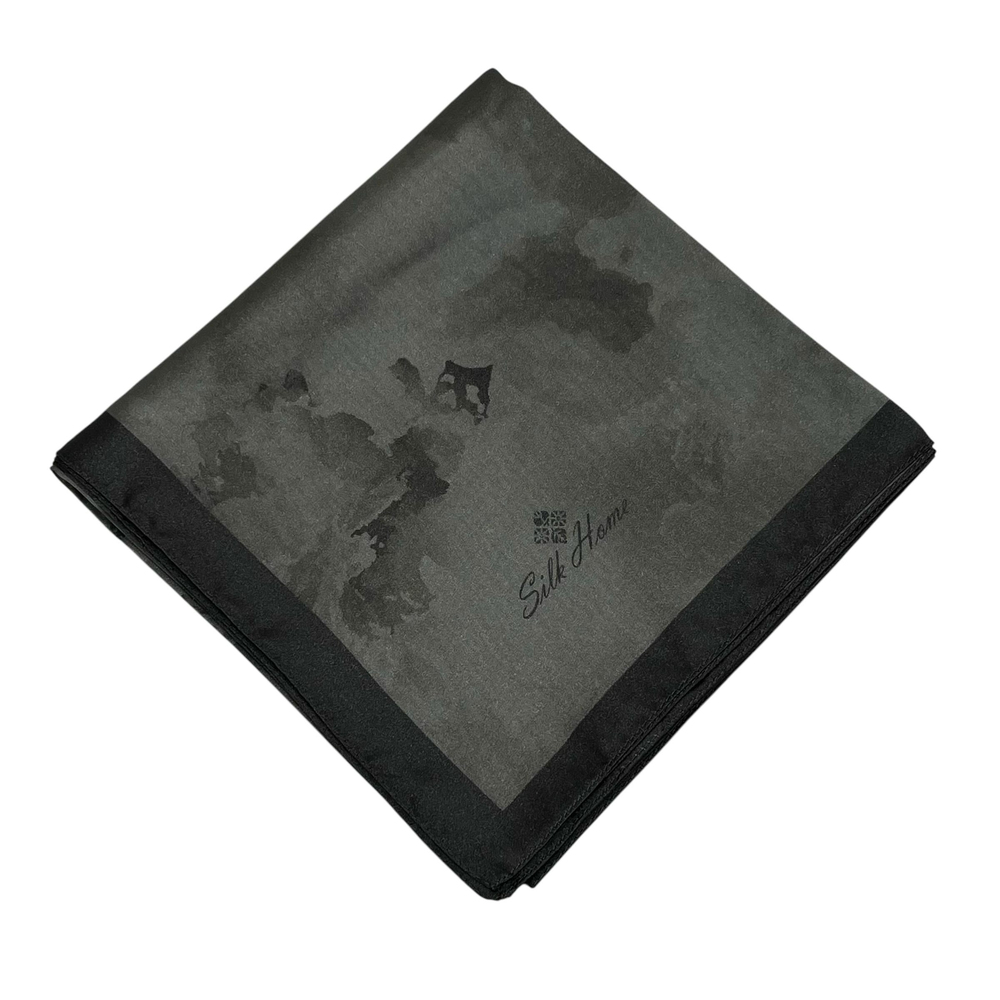 Silk Home Desenli Shiny Eşarp - 8647 - Koyu Antrasit