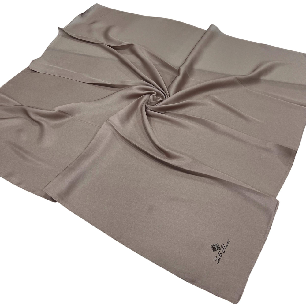 Silk Home Düz Shiny Eşarp - Latte