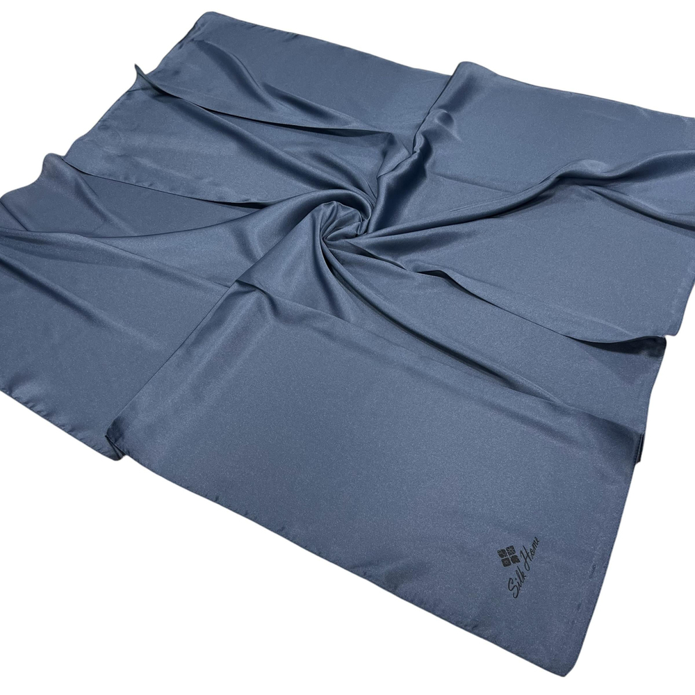 Silk Home Düz Shiny Eşarp - Metalik Mavi
