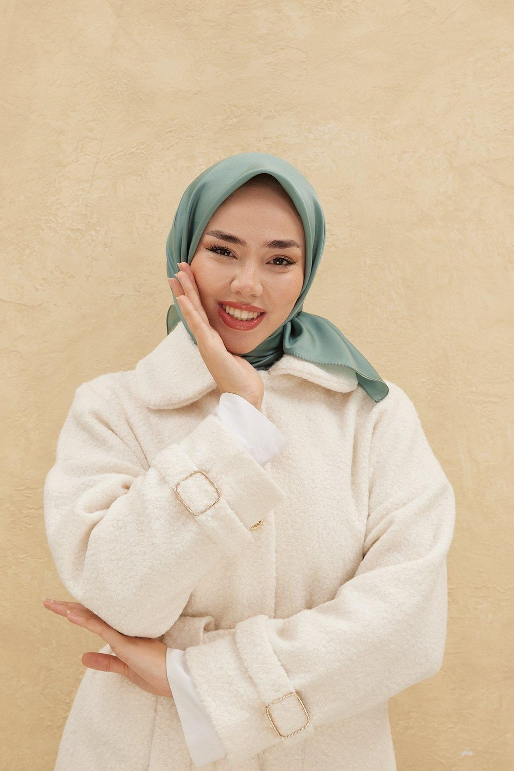 Silk Home Düz Shiny Eşarp - Mint