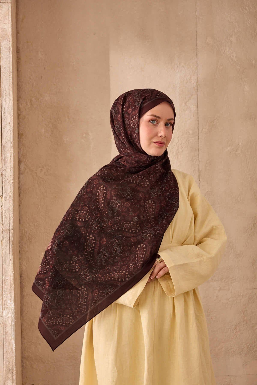 Silk Home Nariya Şal - 90009 - Bordo