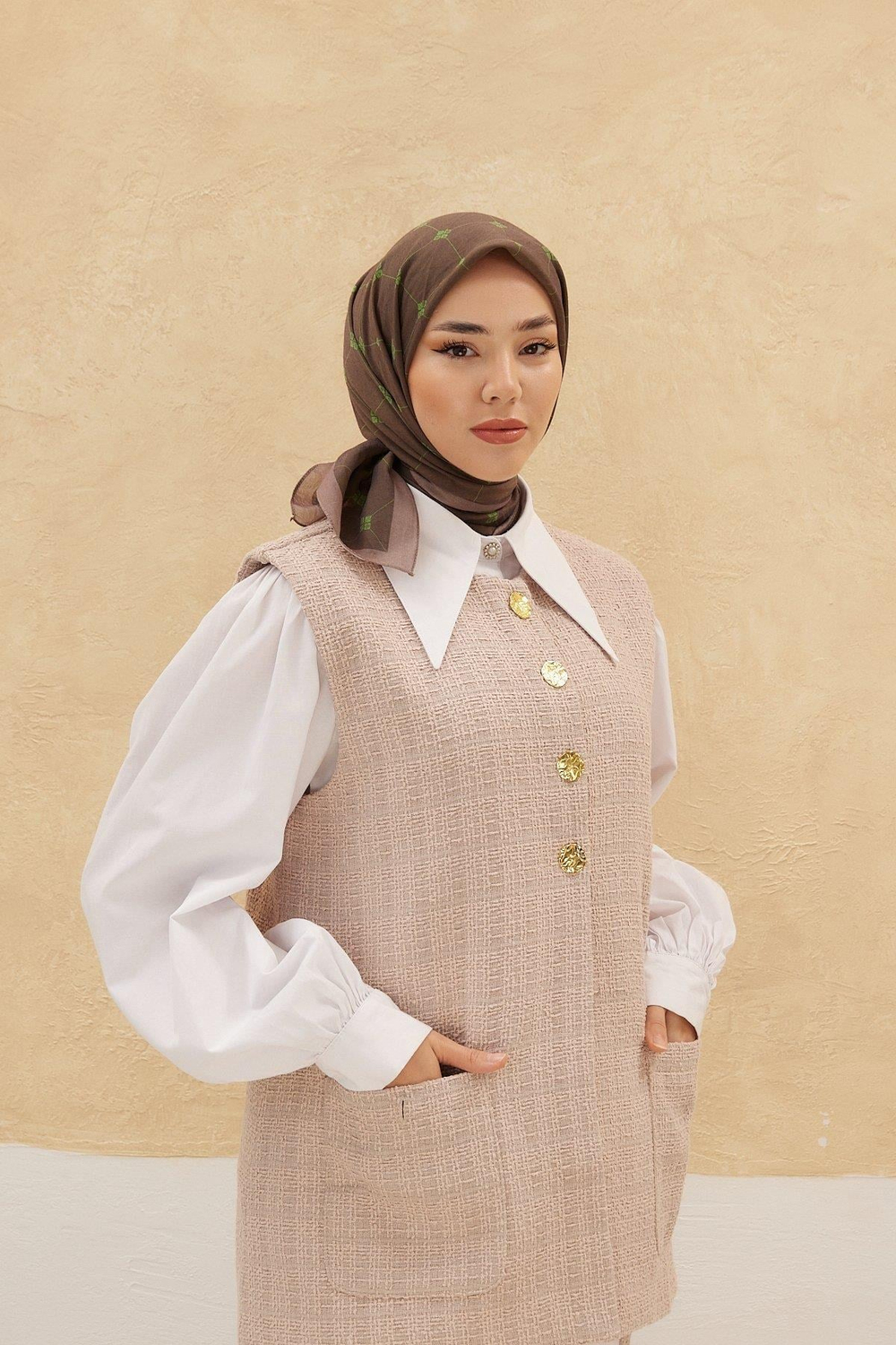 Silk Home Olinda Eşarp - Koyu Haki