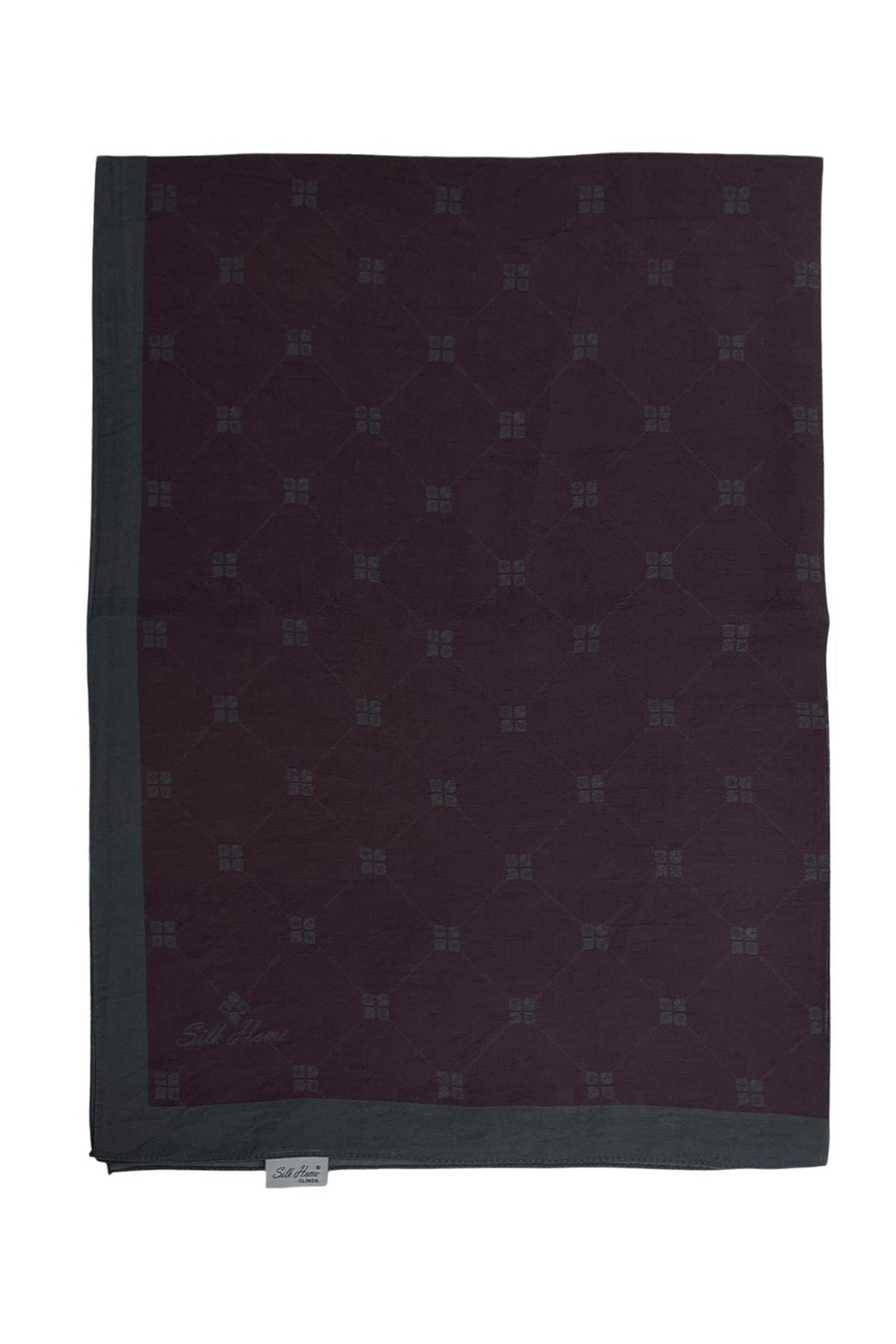 Silk Home Olinda Şal - 49003 - Bordo Yeşil