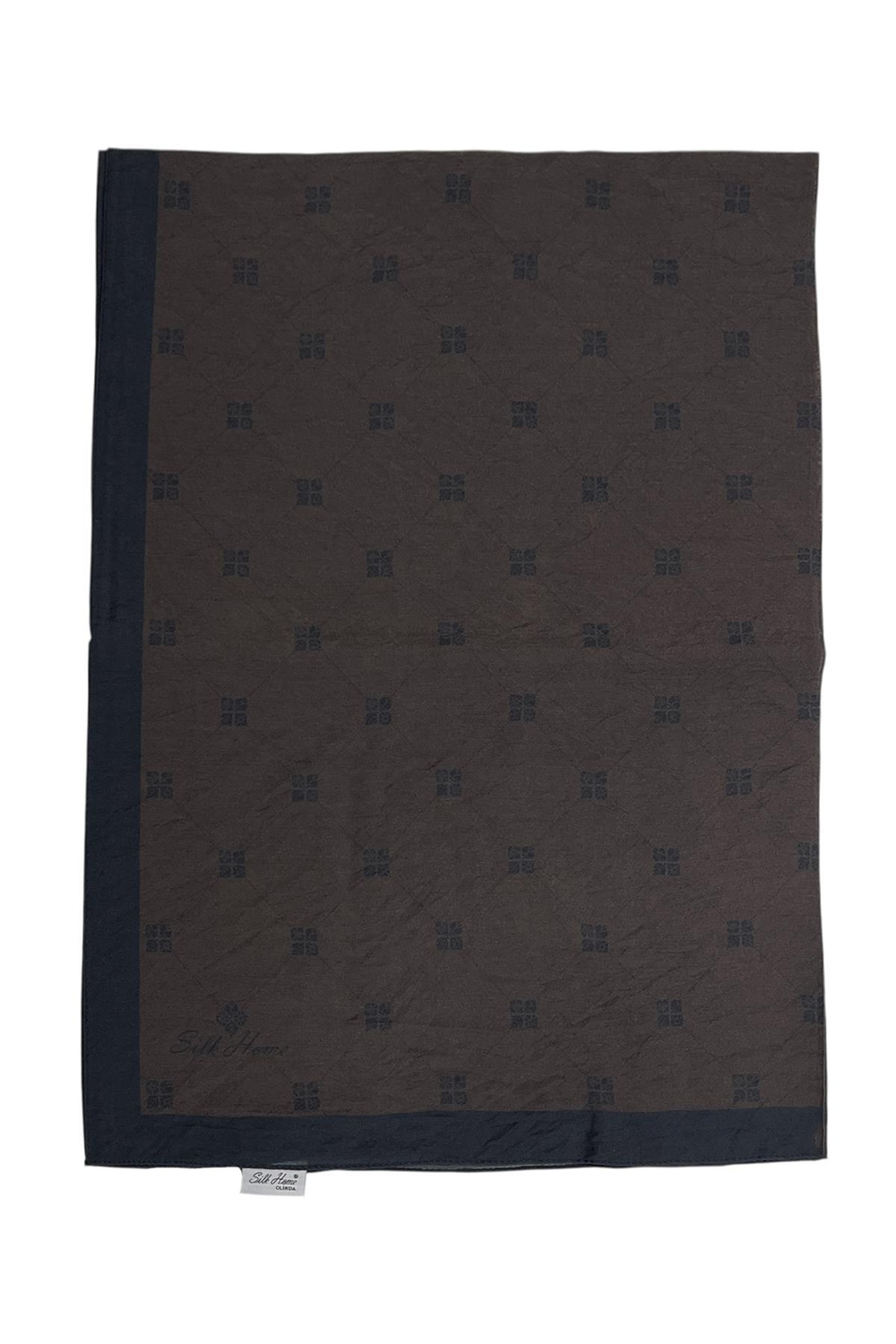 Silk Home Olinda Şal - 49003 - Koyu Kahve Antrasit