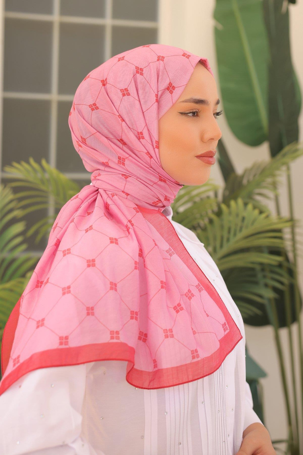 Silk Home Olinda Şal - 49003 - Pembe Kırmızı