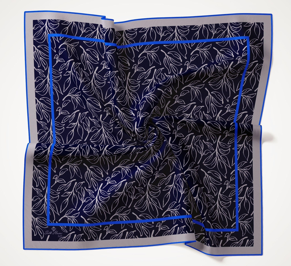 Silk Home Soft Eşarp - 1021 - Lacivert Gri