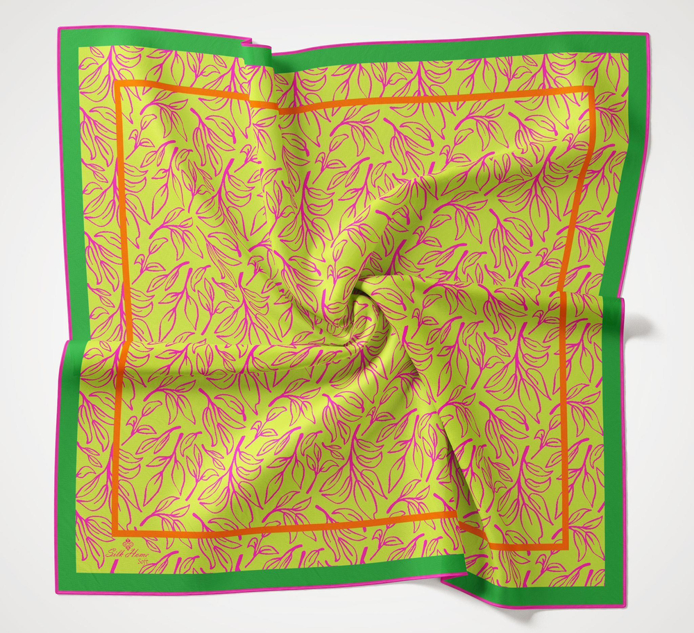 Silk Home Soft Eşarp - 1021 - Safran Yeşil