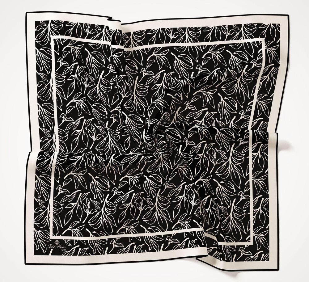 Silk Home Soft Eşarp - 1021 - Siyah Beyaz