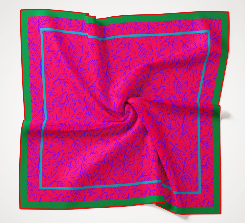 Silk Home Soft Eşarp - 1021 - Turuncu Yeşil