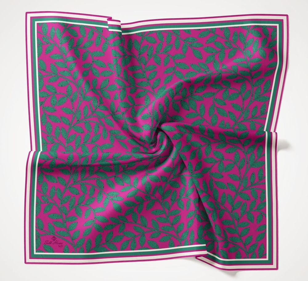 Silk Home Soft Eşarp - 1040 - Mor Yeşil