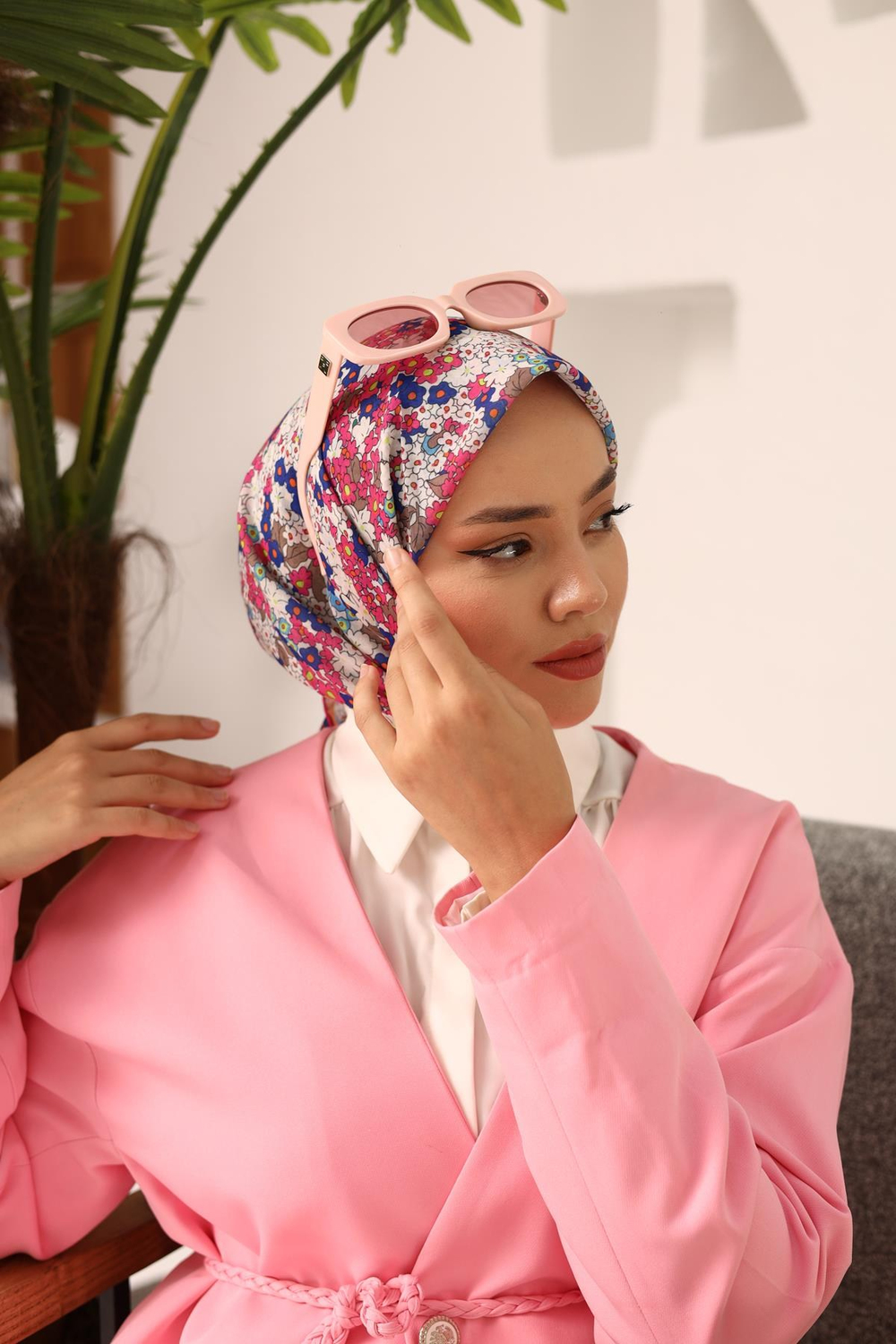 Silk Home Soft Eşarp - 1070 - Saks Pembe