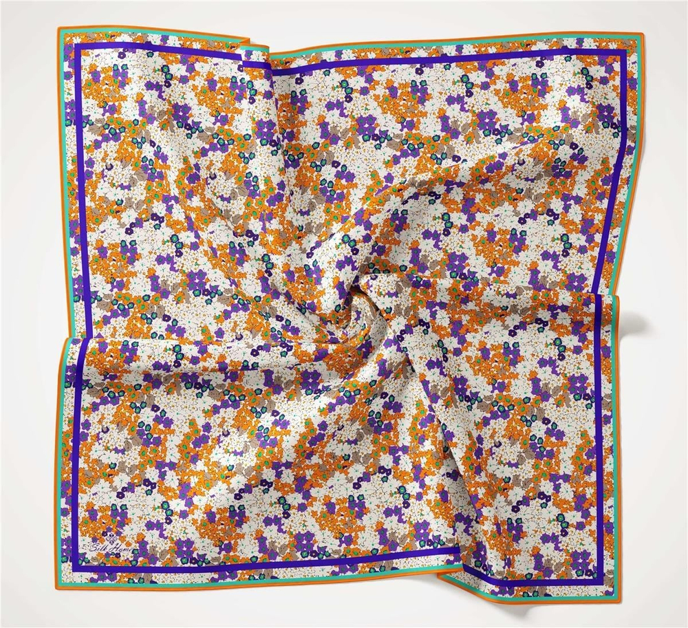 Silk Home Soft Eşarp - 1070 - Turuncu Saks