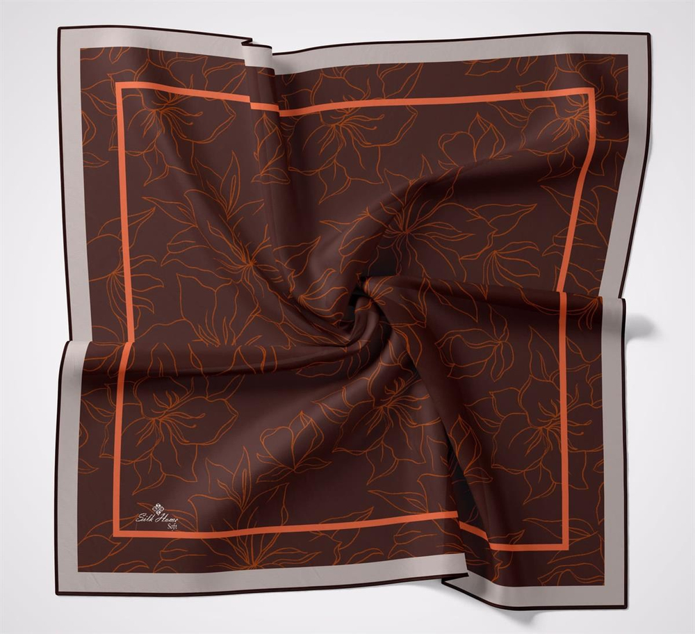 Silk Home Soft Eşarp - Acı Kahve