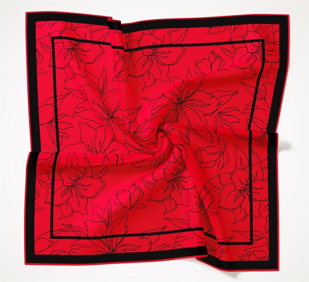 Silk Home Soft Eşarp - Kırmızı