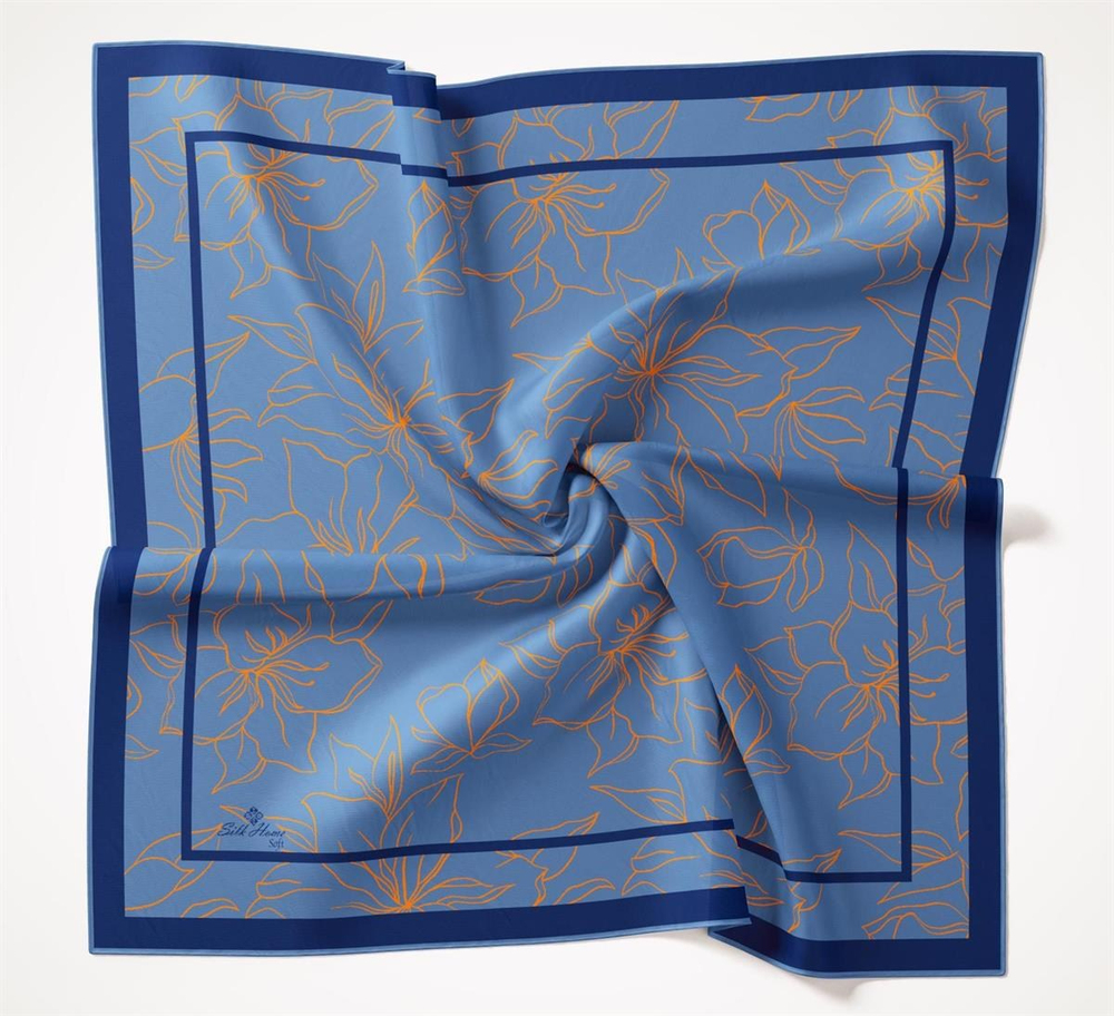 Silk Home Soft Eşarp - Kot Mavi