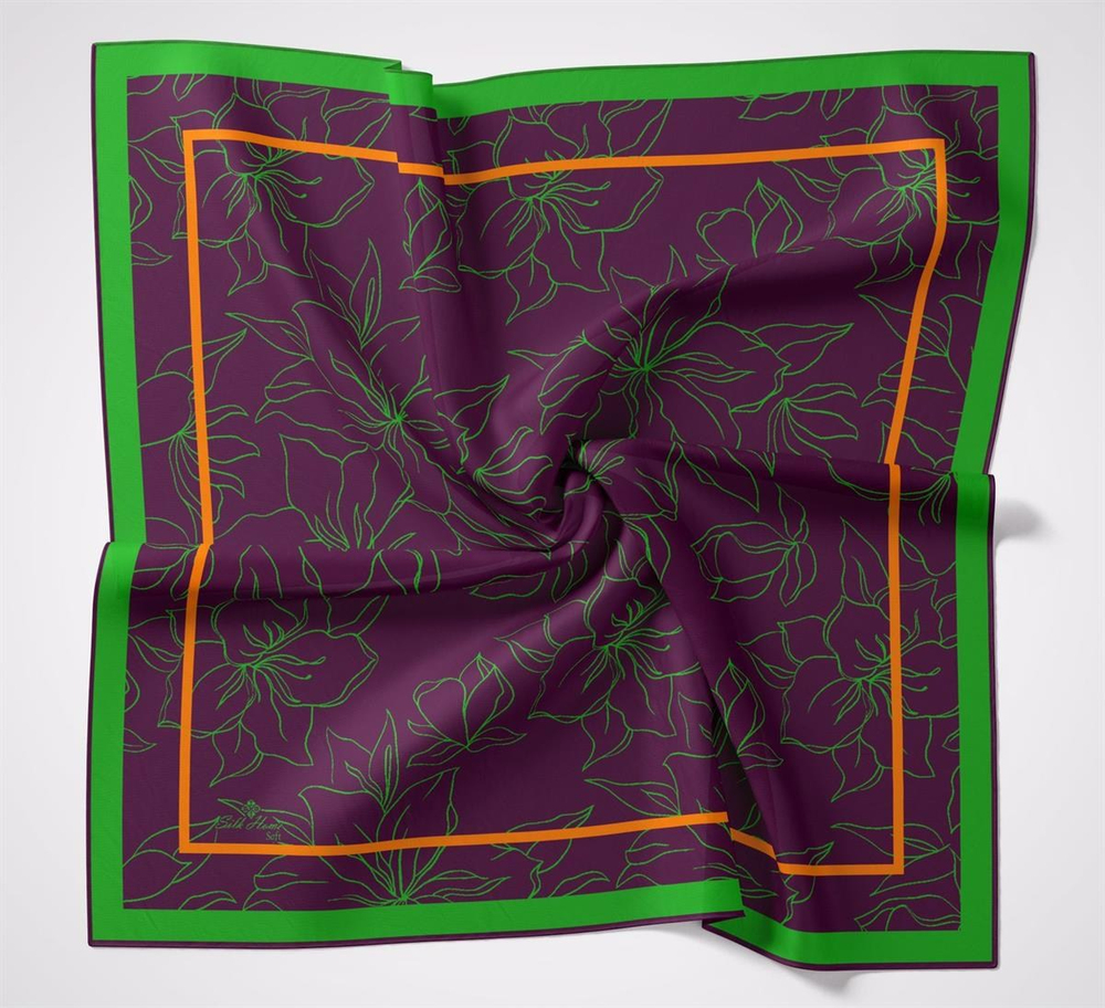 Silk Home Soft Eşarp - Mürdüm