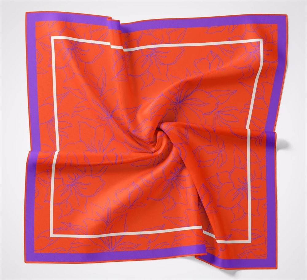 Silk Home Soft Eşarp - Turuncu