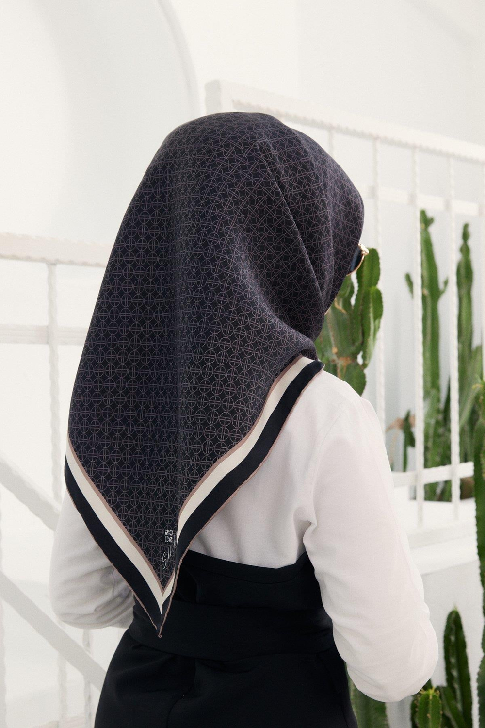 Silk Home Twill İpek Eşarp - 11414-01 Siyah