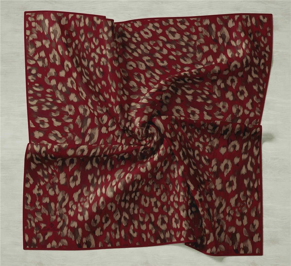 Silk Home Twill İpek Eşarp - 11451-28 Bordo Vizon