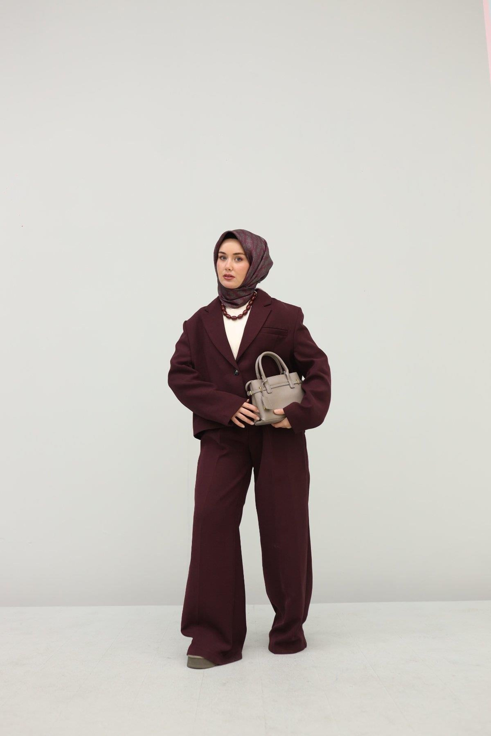 Silk Home Twill İpek Eşarp - 11452-57 Vişne Çürüğü