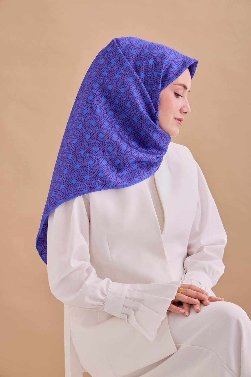 Silk Home Twill İpek Eşarp - 11479-14 Saks