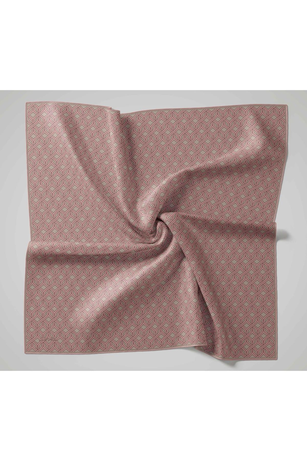 Silk Home Twill İpek Eşarp - 11479-25 Pembe Vizon