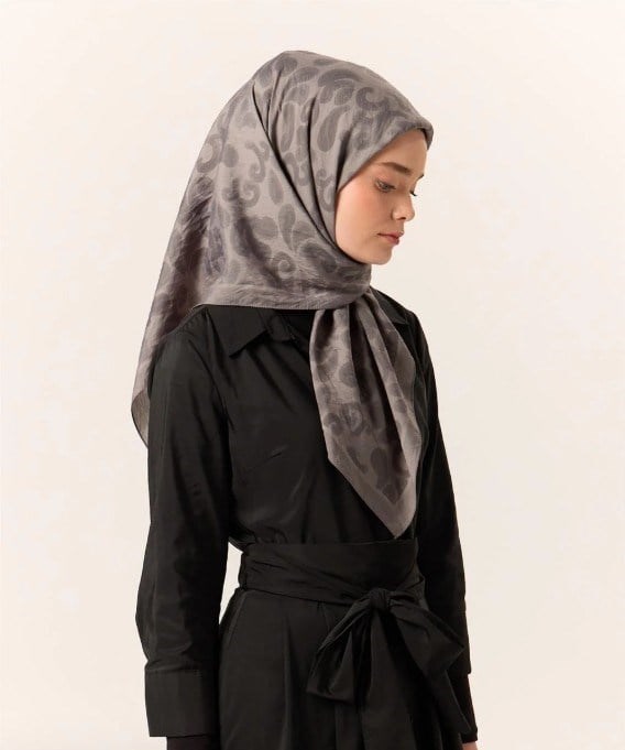 Silk Home Velora Eşarp - 161002-03 Gri Füme