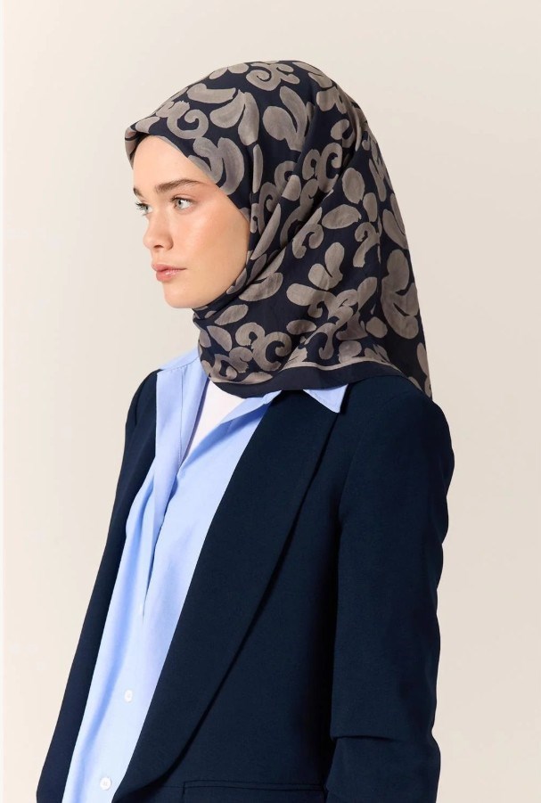 Silk Home Velora Eşarp - 161002-04 Lacivert