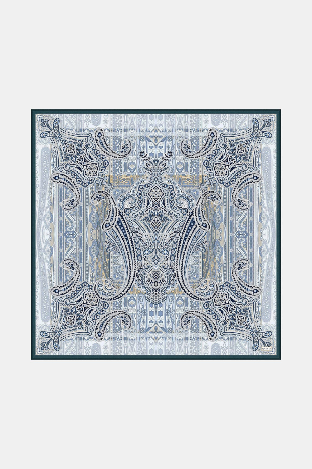 Vakko Twill İpek Eşarp - 2688-68 Lacivert