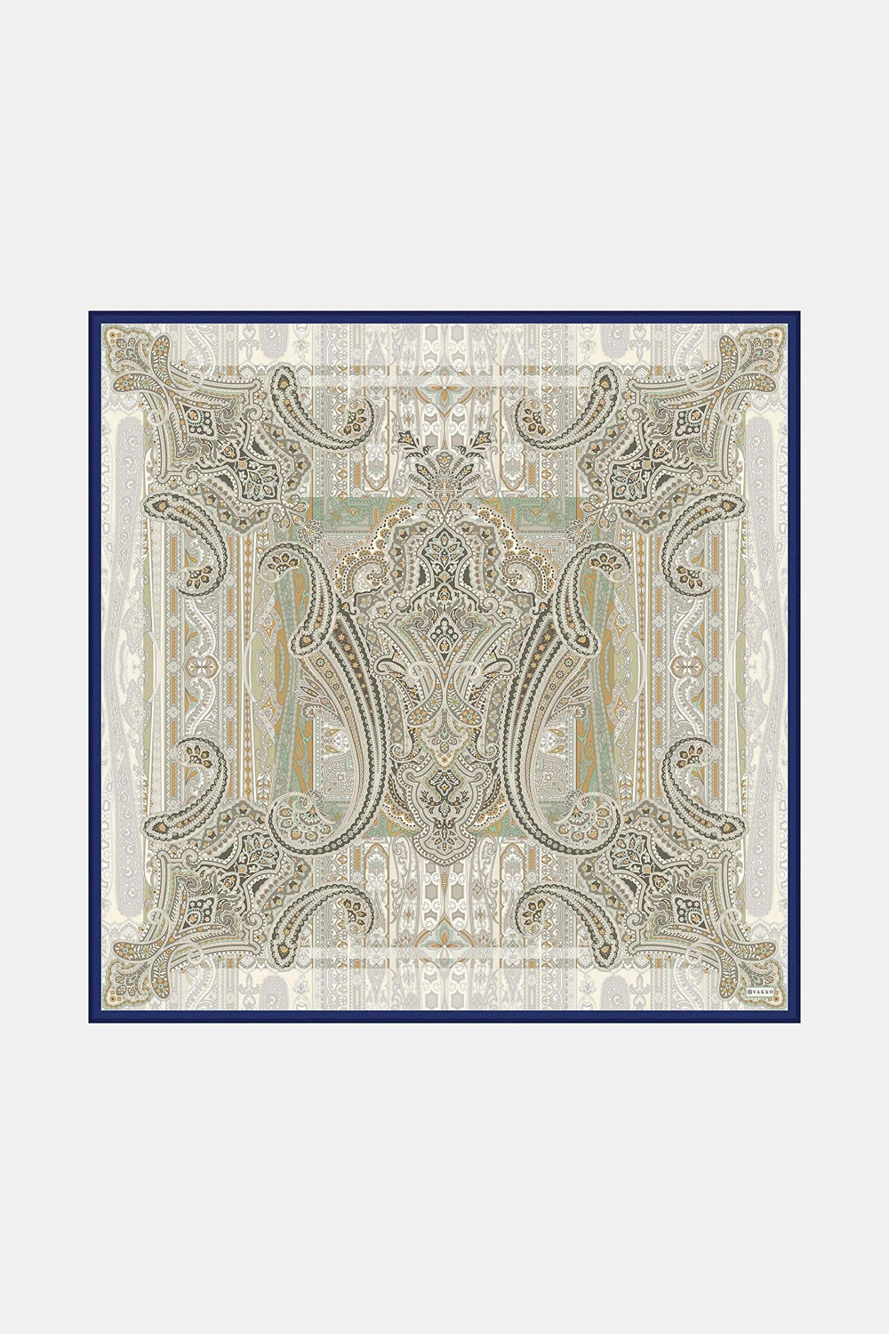 Vakko Twill İpek Eşarp - 2688-69 Ekru