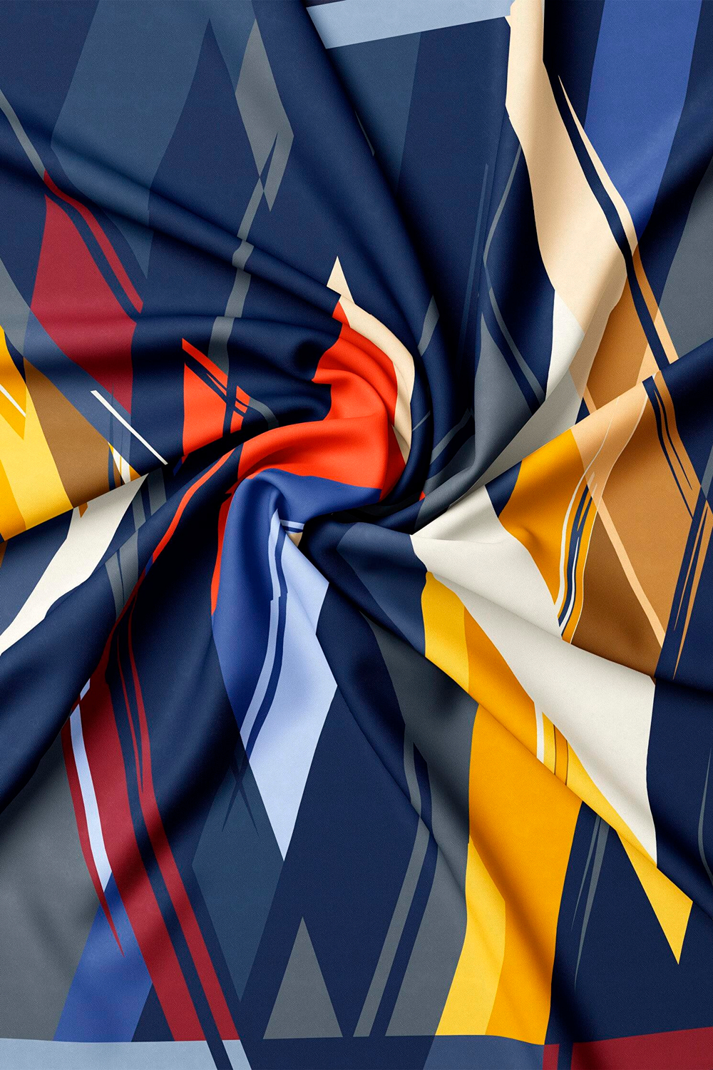 Vakko Twill İpek Eşarp - 40232-44 Lacivert