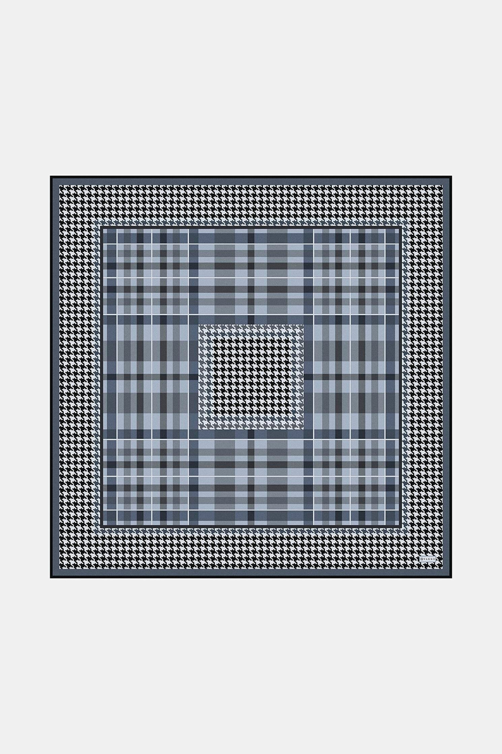 Vakko Twill İpek Eşarp - 40715 - Antrasit Siyah