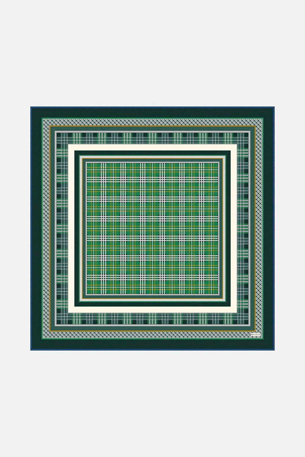 Vakko Twill İpek Eşarp - 40805 - Yeşil