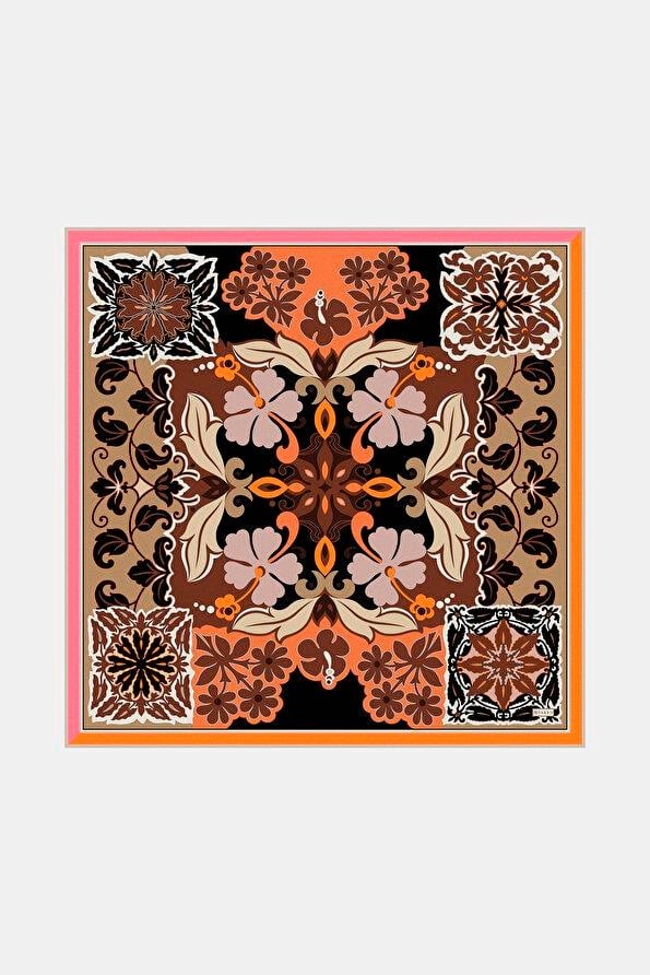 Vakko Twill İpek Eşarp - 41032 - Siyah