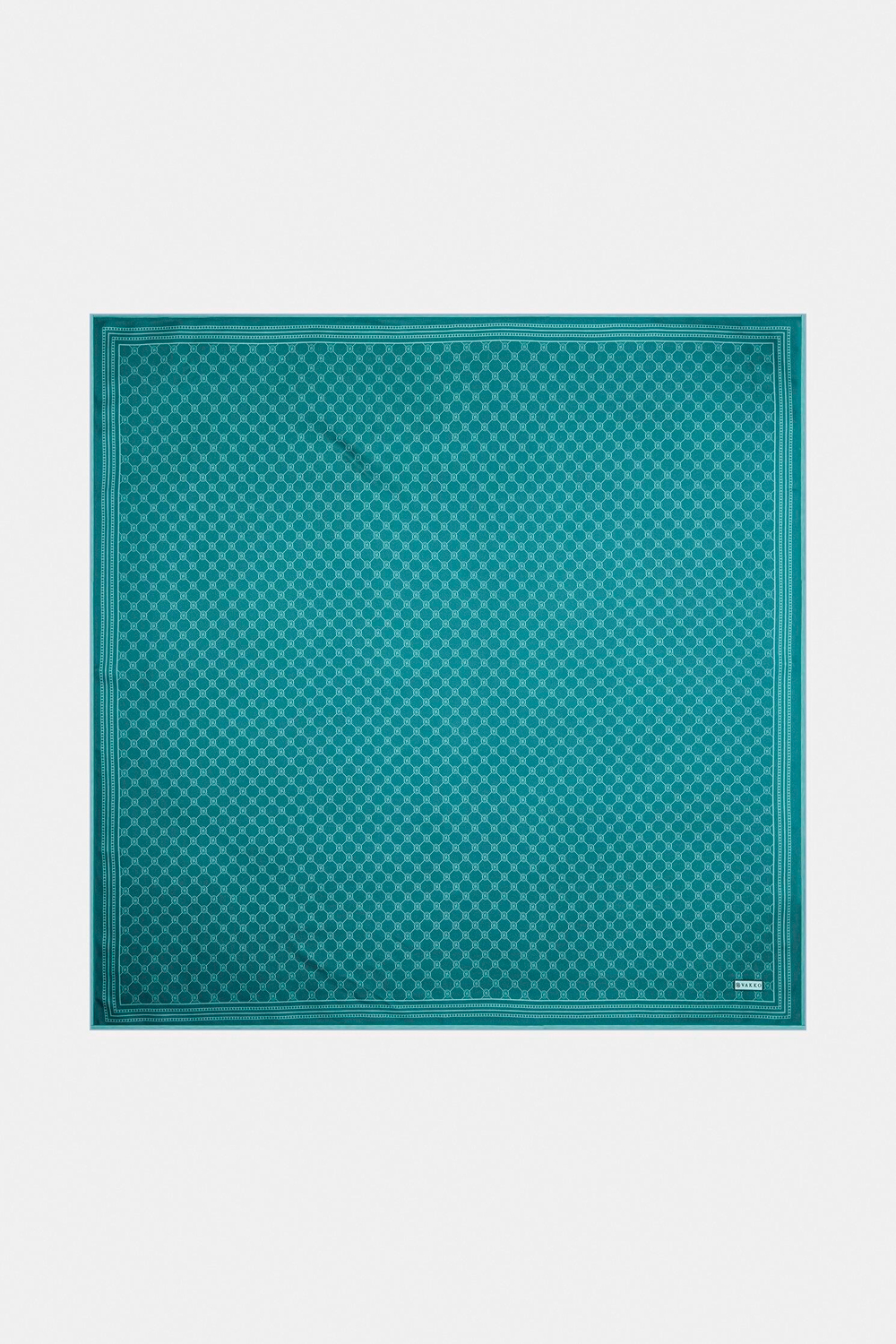 Vakko Twill İpek Eşarp - Özel Seri - Petrol Yeşili