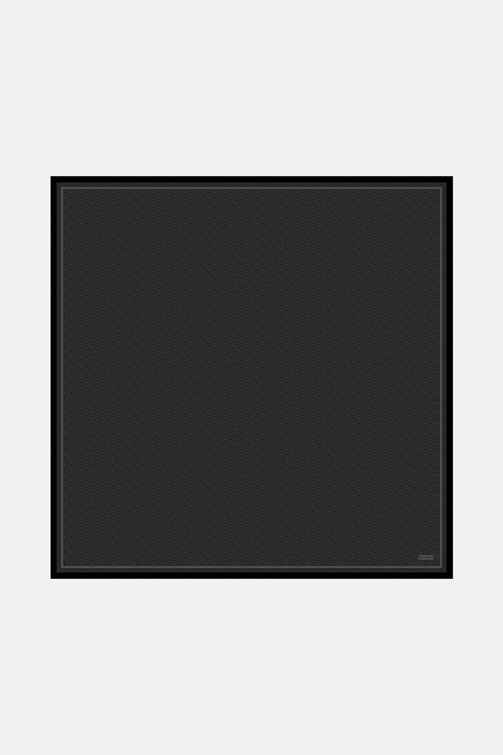 Vakko Twill İpek Eşarp - Helezon Monogram - Füme