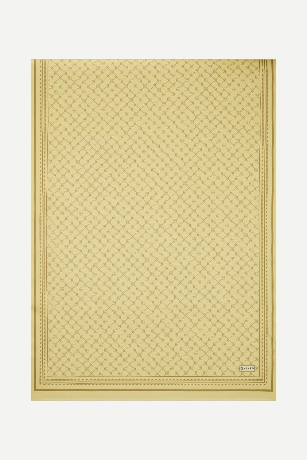 Vakko Twill İpek Şal - Özel Seri - Sarı