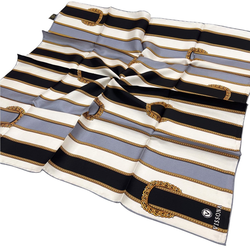 Vissona Twill İpek Eşarp - 10502 - 0001-0028
