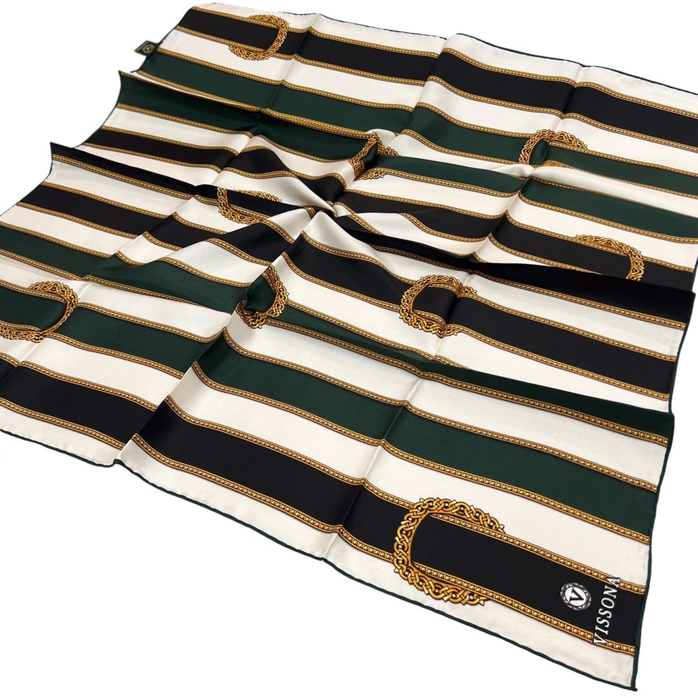 Vissona Twill İpek Eşarp - 10502 - 0001-0036